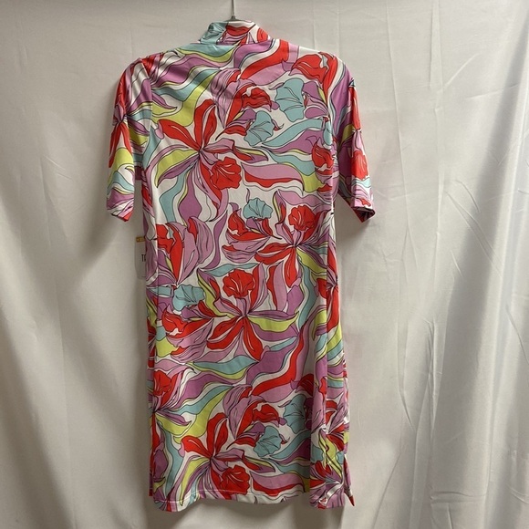 TAIL Zaya UPF 50+ Elbow Sleeve Dress Painted Petals Multi Size Small NWT - Picture 5 of 7
